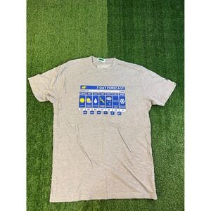 26 Shirts Buffalo NY 7-Day Forecast Graphic Tee Mens Medium Heather Grey